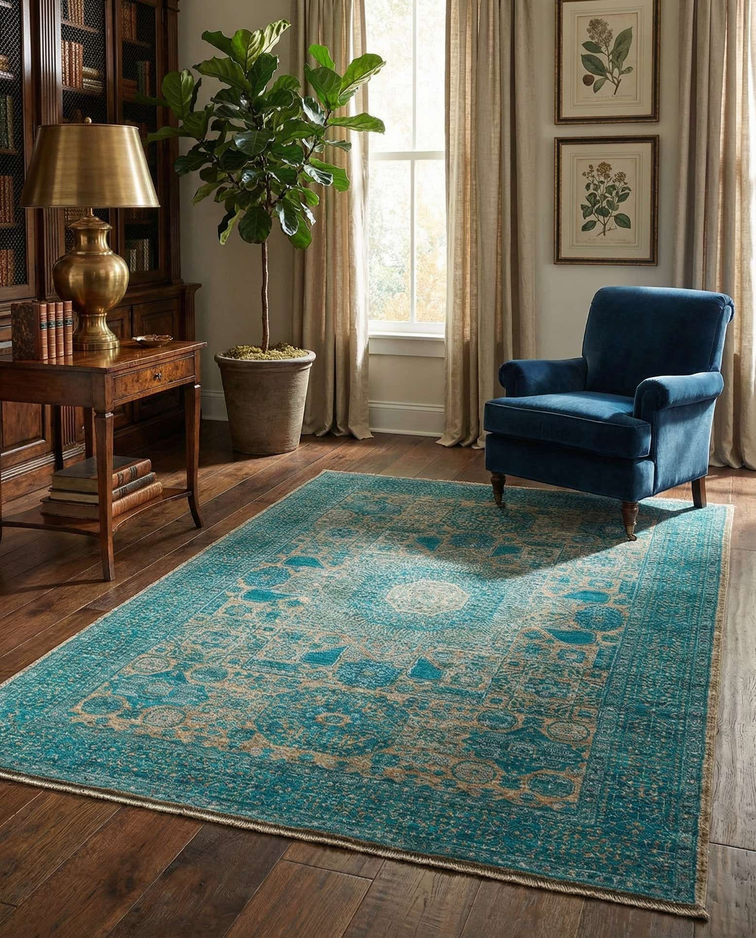 4' x 6' Hand Knotted Amina Rug