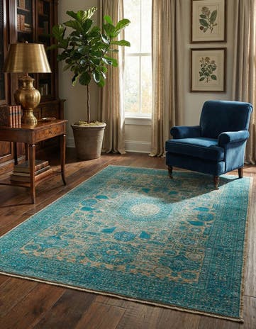 4' x 6' Hand Knotted Mamluk Rug