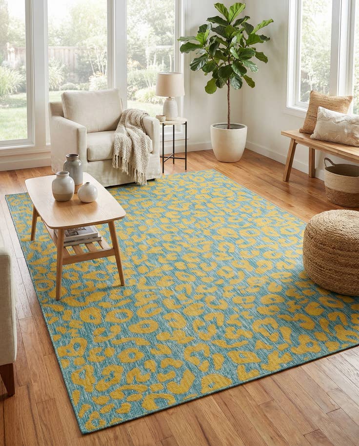 Detail image of 7' 10 x 11' Easy-Clean Safari Indoor / Outdoor Rug