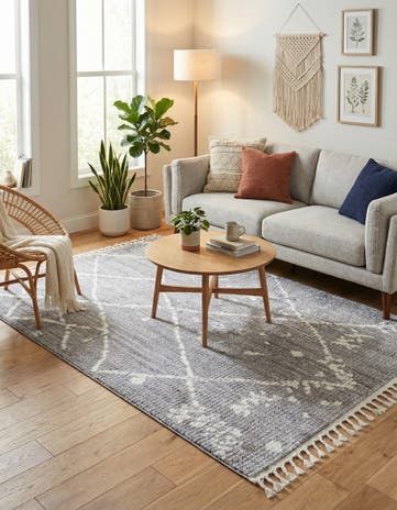 Gray Morocco Rug