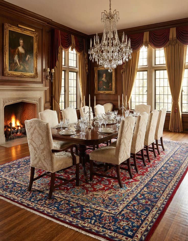 Detail image of 8' 1 x 11' 8 Najafabad Wool Rug