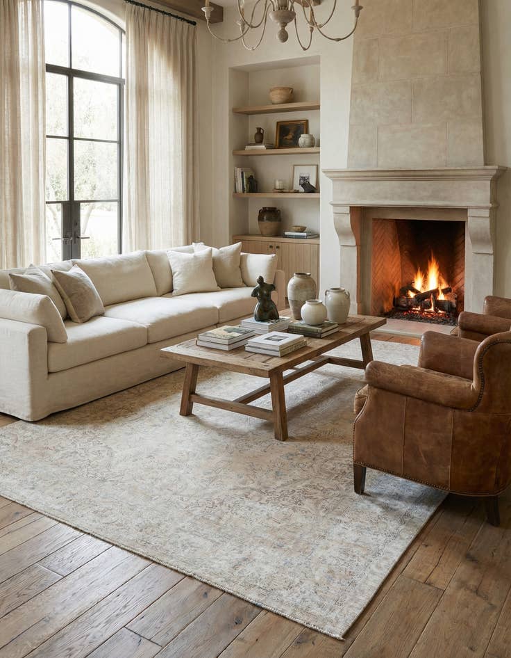 Detail image of 8' 5 x 11' 5  Hand Knotted Ultra Vintage Persian Wool Rug