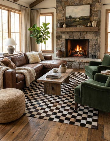 5' x 8' Cowhide - Patchwork Rug