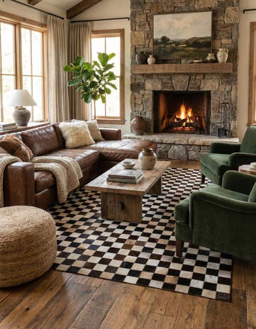 5' x 8' Cowhide - Patchwork Rug