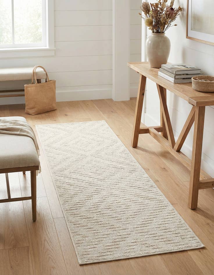 Detail image of 2' x 6' Easy-Clean Sabrina Soto Indoor / Outdoor Runner Rug