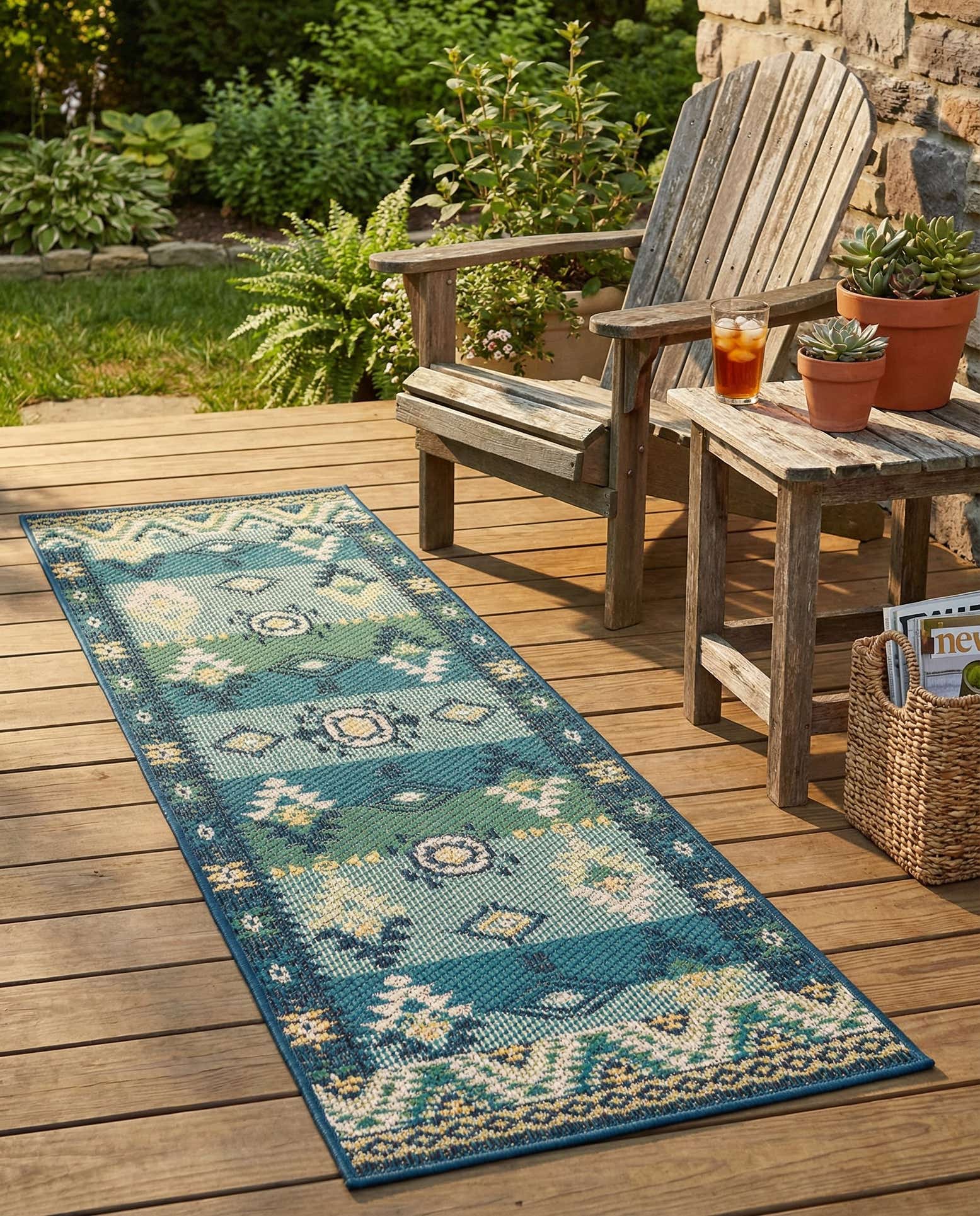 2' x 6' Easy-Clean Baja Indoor / Outdoor Runner Rug