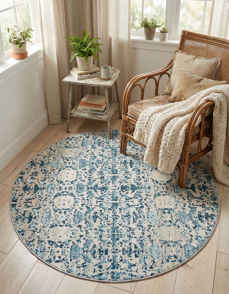 Detail image of 4' x 4' Amulet Round Rug