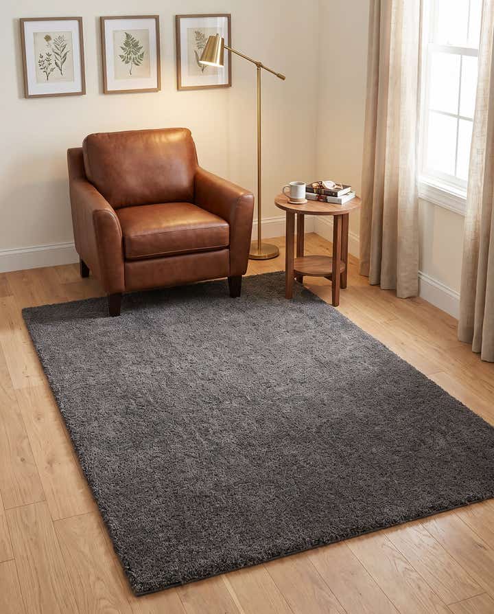 4' x 6' Soft Solid Shag Rug