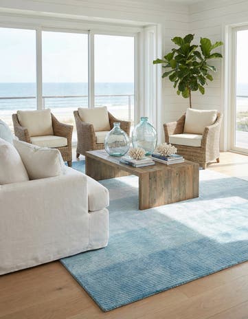 6' 6 x 9' 8 Hand Knotted Darya Wool Rug