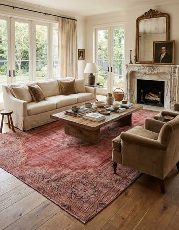 7' 7 x 11' 1 Hand Knotted Ultra Vintage Persian Wool Rug