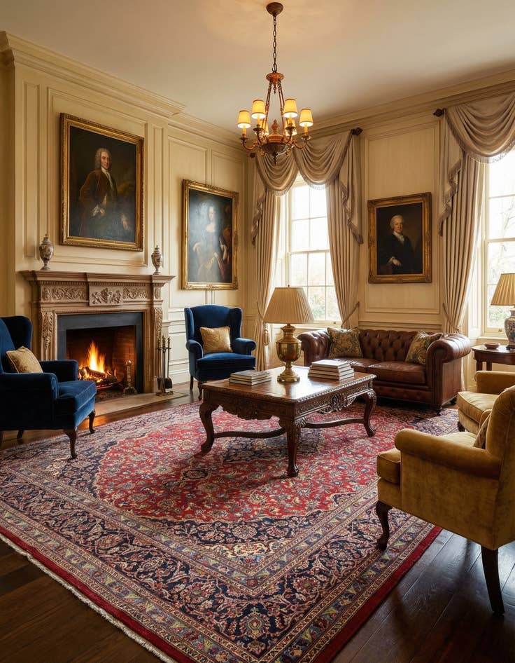 Detail image of  9' 8 x 12' 9  Hand Knotted Mashad Persian Wool Rug