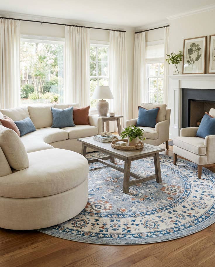 Detail image of 10' x 10' Charlotte Round Rug