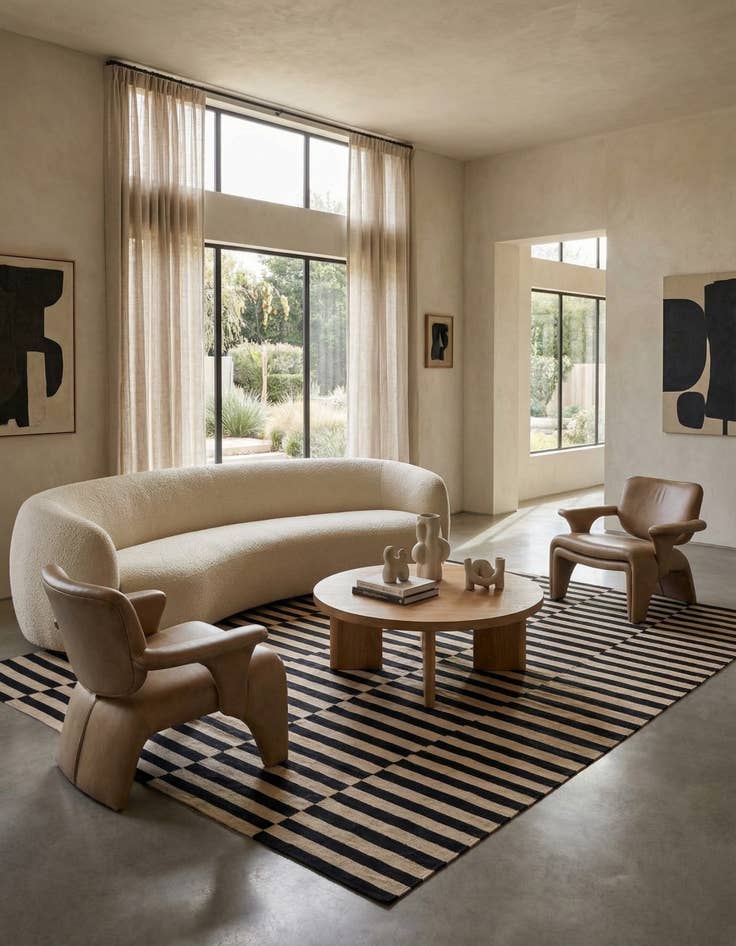 Detail image of 8' 1 x 11' 1  Hand Woven Kilim Modern Wool Rug