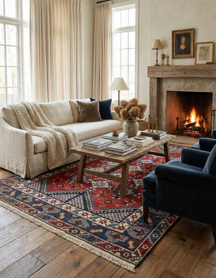 Detail image of 6' 5 x 9' 2 Yalameh Wool Rug