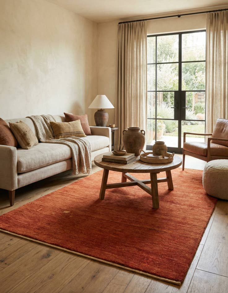 Detail image of 3' 9 x 5' 10  Hand Knotted Gabbeh Persian Wool Rug