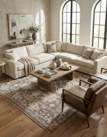 10' 2 x 14' Hand Knotted Oushak Wool Rug