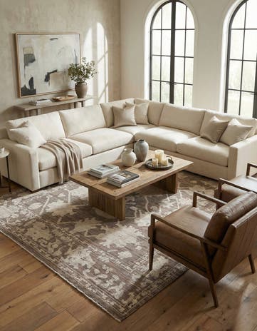 10' 2 x 14' Hand Knotted Oushak Wool Rug