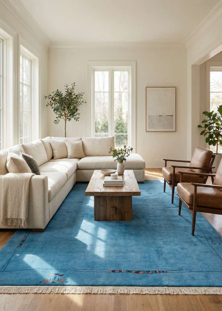 8' 1 x 11' 5 Hand Knotted Tibet Wool Rug