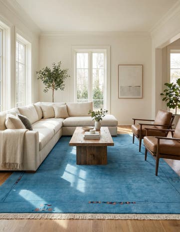 8' 1 x 11' 5 Hand Knotted Tibet Wool Rug