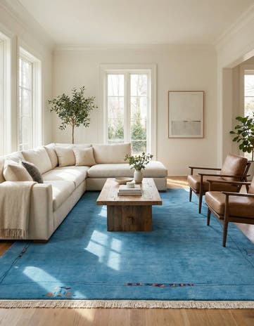 8' 1 x 11' 5 Hand Knotted Tibet Wool Rug
