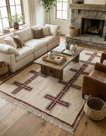5' 10 x 9' 7 Hand Knotted Darya Wool Rug