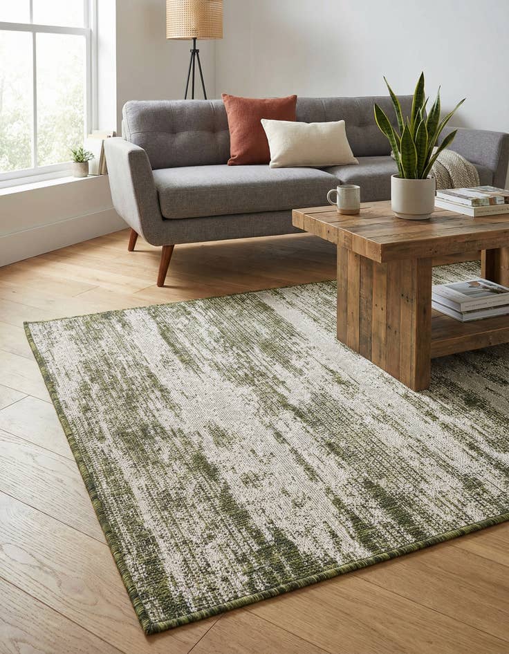 Detail image of 3' x 5' 3  Washable Modern Indoor / Outdoor Rug