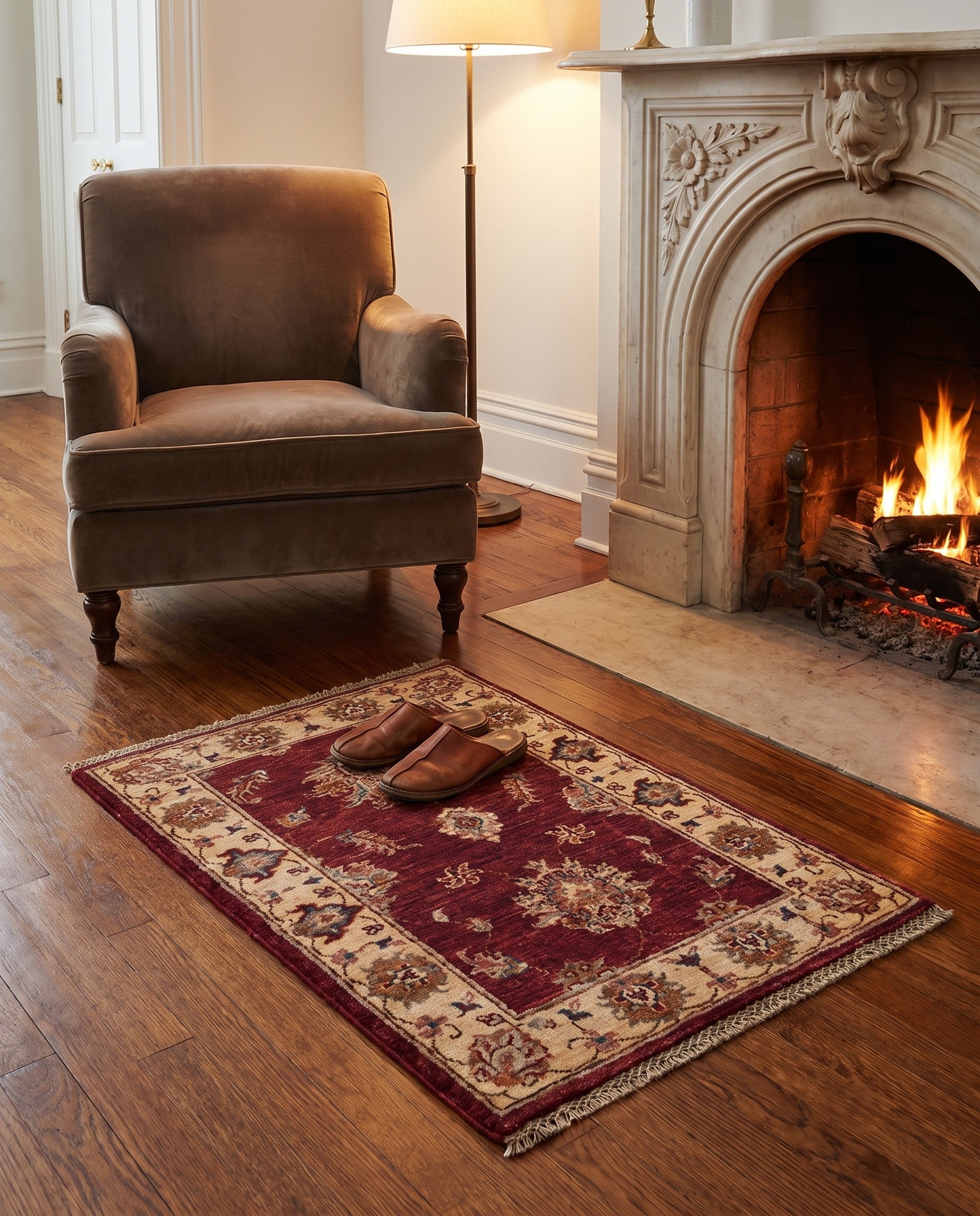 2' 2 x 3' 1 Hand Knotted Ziegler Rug