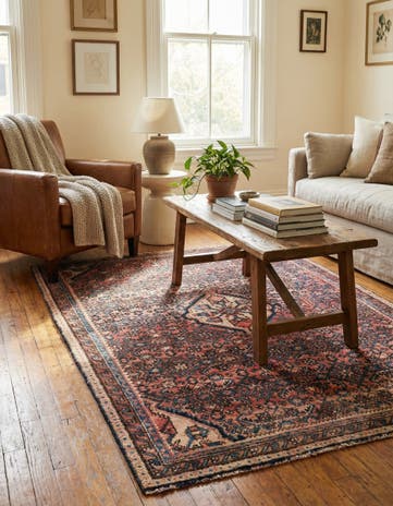 3' 10 x 5' Hand Knotted Ultra Vintage Persian Wool Rug