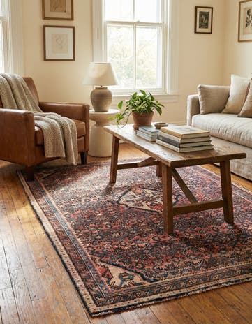 3' 10 x 5' Hand Knotted Ultra Vintage Persian Wool Rug