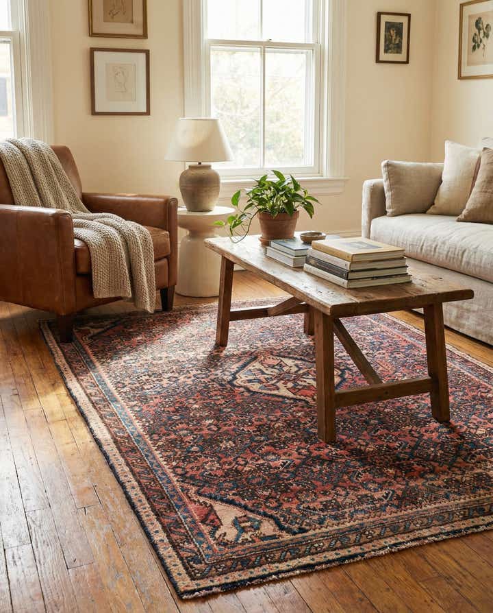 3' 10 x 5' Hand Knotted Ultra Vintage Persian Wool Rug