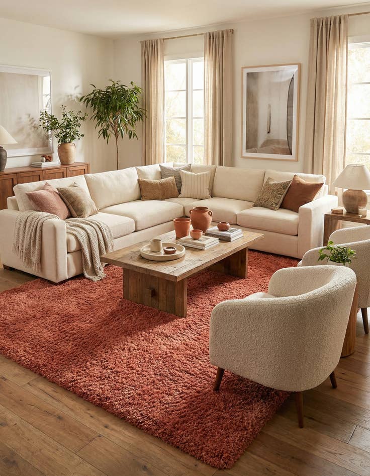 Detail image of 10' x 13' Infinity Shag Rug