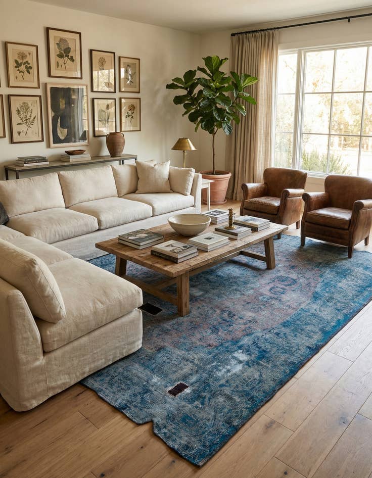 Detail image of 9' 9 x 12' 2  Hand Knotted Ultra Vintage Persian Wool Rug