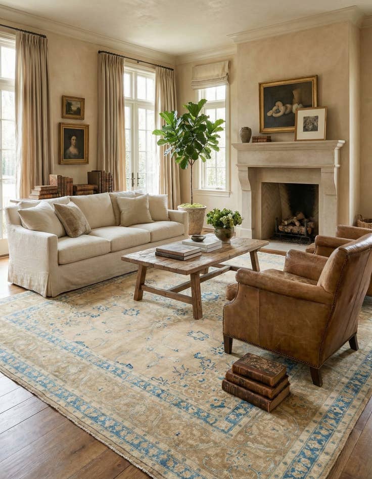 Detail image of 9' 10 x 12' 7  Hand Knotted Ultra Vintage Persian Wool Rug