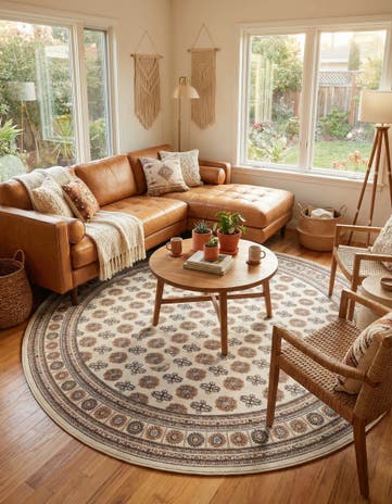10' x 10' Bokhara Round Rug