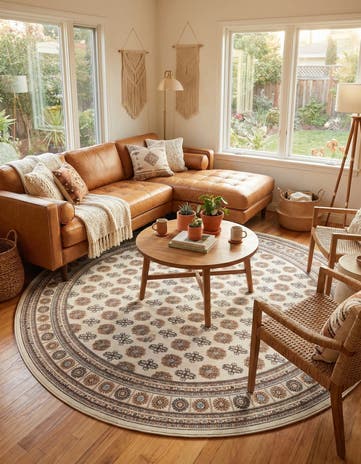 10' x 10' Bokhara Round Rug