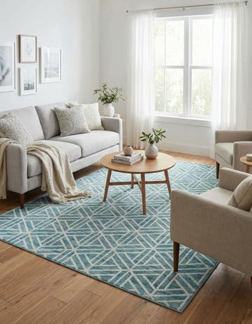 9' x 12' 2 Lattice Trellis Rug