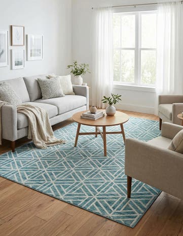 9' x 12' 2 Lattice Trellis Rug