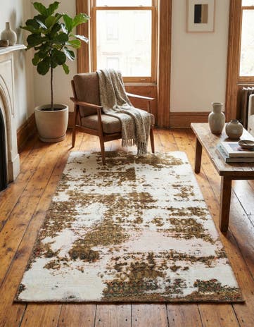 3' 6 x 6' 4 Hand Knotted Ultra Vintage Persian Wool Rug