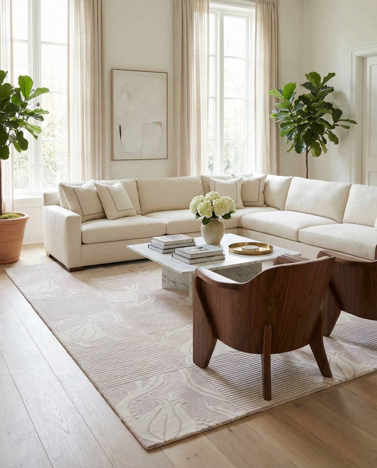 Detail image of 8' x 10' Hand Knotted Darya Wool Rug