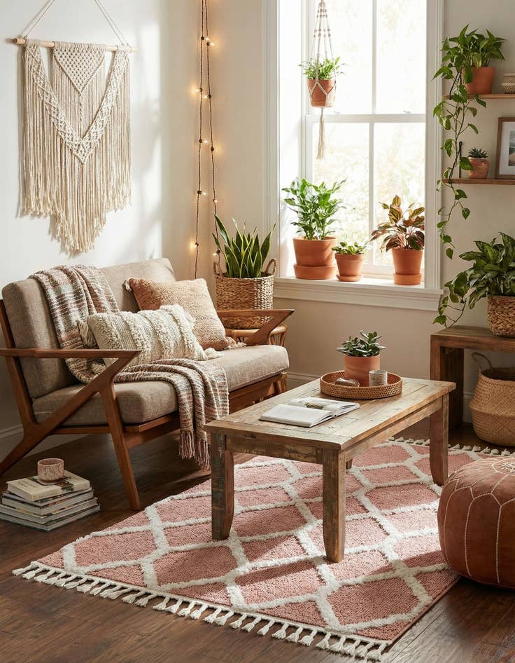 Detail image of  4' x 6' Boho Rug