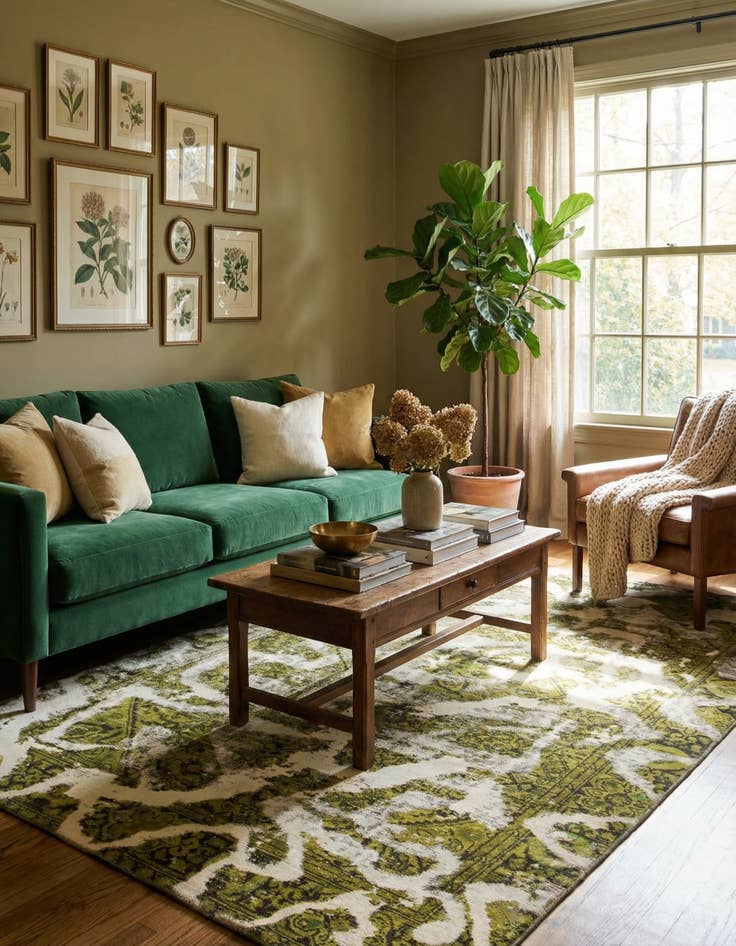 Detail image of 6' 2 x 9' 6  Hand Knotted Ultra Vintage Persian Wool Rug