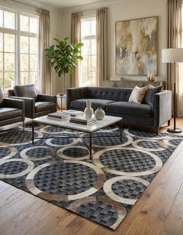5' 1 x 7' 11 Cowhide - Patchwork Rug