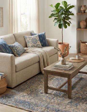 4' 1 x 6' 1 Hand Woven Chenille Jute Rug