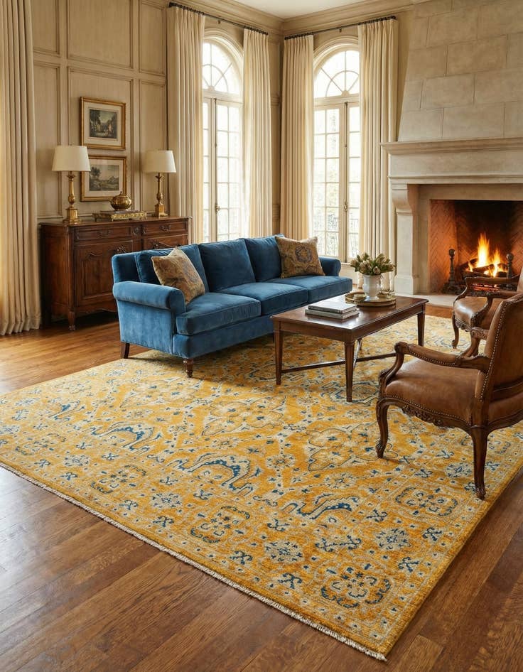 Detail image of  8' 3 x 9' 8 Ziegler Wool Rug