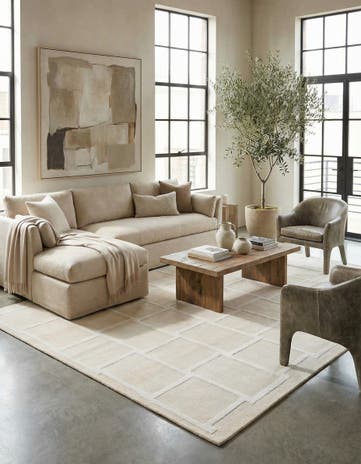 5' 9 x 8' Hand Knotted Darya Wool Rug