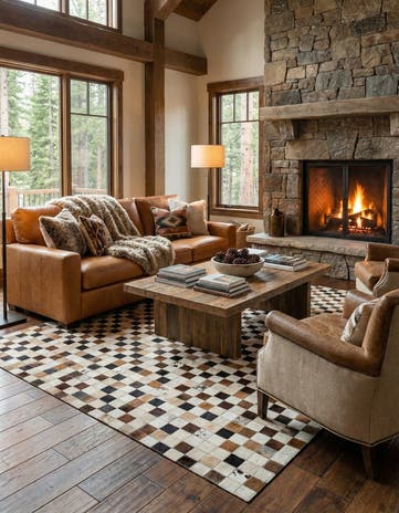5' 1 x 7' 11 Cowhide - Patchwork Rug