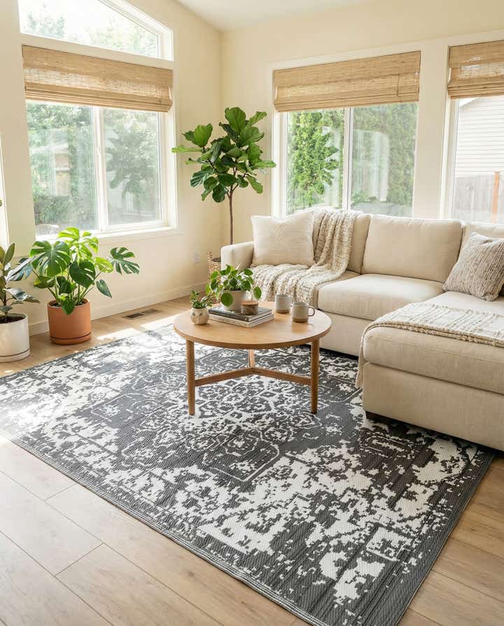 7' 10 x 10' Easy-Clean Vista Breeze Indoor / Outdoor Rug