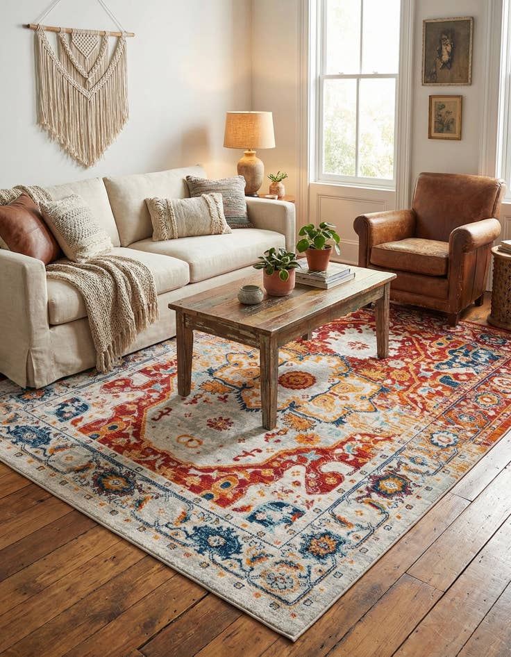 Detail image of  7' x 10' Madeline Vintage Rug