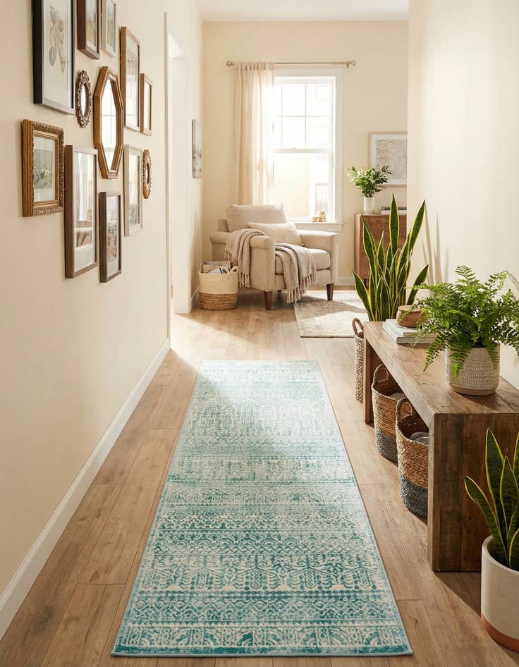 Detail image of 2' 7 x 8' Uptown Cloisters Runner Rug