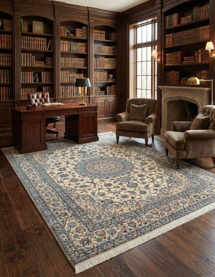 Detail image of 8' 6 x 11' 8 Nain Rug